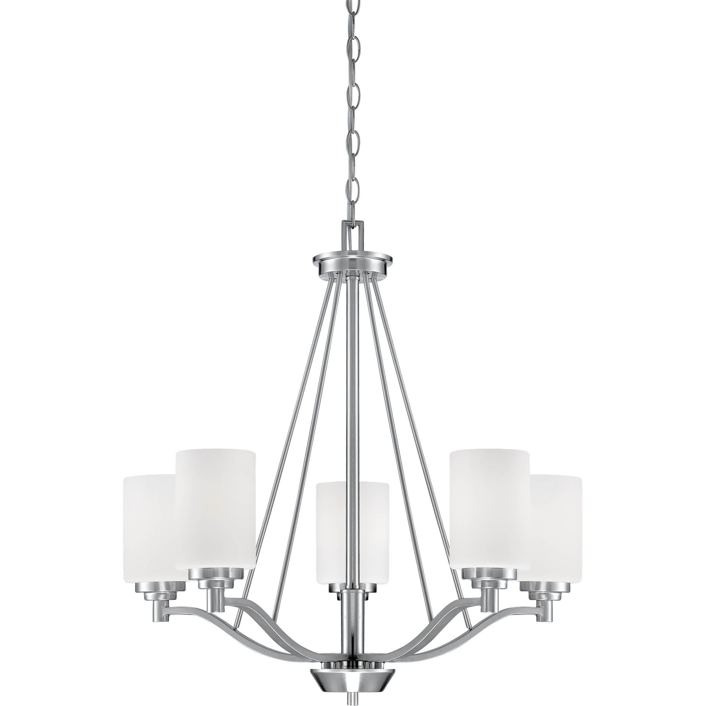 Durham 5 Light 25 inch Satin Nickel Chandelier Ceiling Light